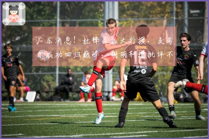 广东消息！杜锋否认大外援，麦考尔成功回归巅峰，胡明轩遭批评不配顶薪