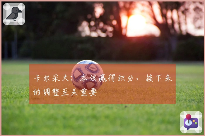 卡尔采夫：本该赢得积分，接下来的调整至关重要